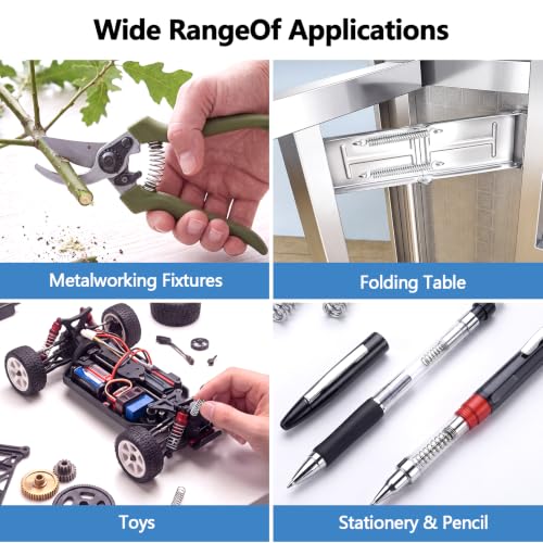 420 Pcs Spring Assortment Kit,20 Different Sizes Zinc Plated Springs Set