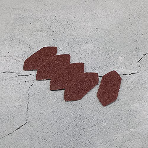 Create idea 5ox Mouse Sanding Sheets P40 P80 P120 P180 P240 Alminum Oxide Red 145x39mm Compatible with BLACK & DECKER KA260GTK Mouse Finger Sander