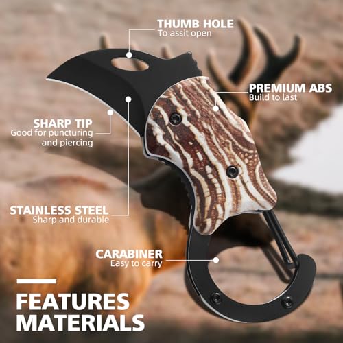 Small Pocket Knife for Women Men, Cool Folding Knife Box Cutter, Folding Utility Knife with 1.38''Sharp Blade, Mini EDC Knives for Everyday Carry, Ideal Gifts for Men and Women（Wood Grain） - color: Wood Grain