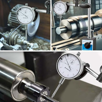 Spurtar Dial Indicator with Magnetic Base, 0-1'' Dial Test Indicator