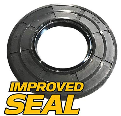 HD Switch Bearing & Seal Kit Fits Kenmore Elite HE3T HE4T & HE5T Whirlpool Duet - C3 Clearance Bearings & High Temperature Grease Rebuilds Tub Part# 131275200, 131525500, 131462800, AP2578105