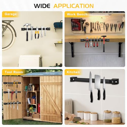 DGSL Heavy Duty Magnetic Tool Holder, 5 Pack 16" Wall Mount Organizer - size: 16 In x 5