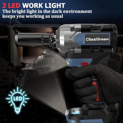 1/2-Inch Cordless Impact Wrench, 1000 Nm, Brushless (No Battery Included) - color: 1000n(no Battery Included)