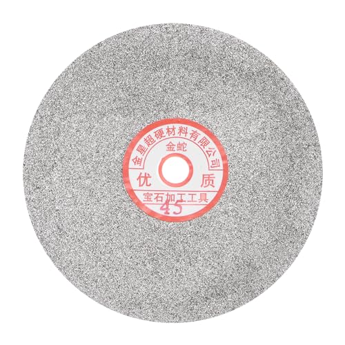 uxcell Diamond Sanding Grinding Disc, 6-Inch (150mm) Grit 45 5/8" Arbor Hole, Flat Lap Disk Polishing Discs Abrasive Wheel for Gemstone Tile Porcelain Glass Stone Metal - size: Grit 45