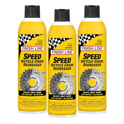 Finish Line Speed Bike Degreaser 54-Ounce and Dry Bike Lubricant with Teflon Squeeze Bottle 4oz Value Pack (set of 3)