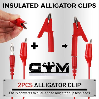 24-Piece Back Probe Kit, Multimeter Back Probe Pins with Test Leads, Alligator Clips, Piercing Probes, Automotive Electrical Circuit Diagnostic Tool Set for Car Repair - color: 24-Piece Multi-color