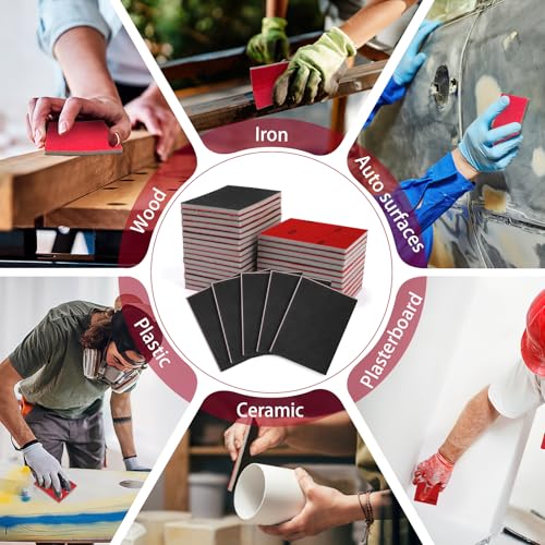 27 Pcs Sanding Sponge Block Pads, 320 Grit Fine Sandpaper Sand Paper - size: 320 Grits