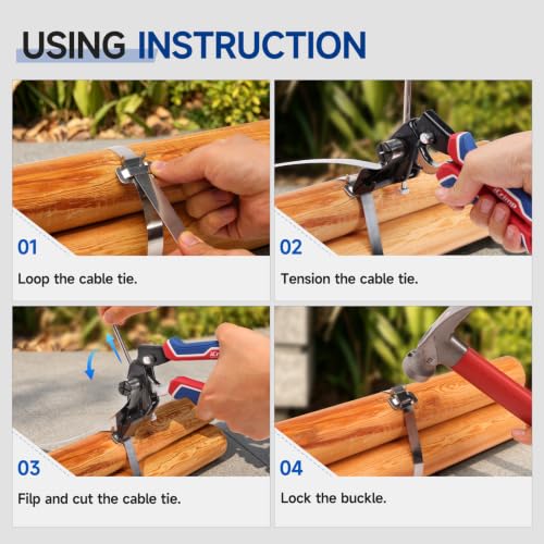 iCrimp Steel Strapping Banding Tool, Metal Tensioner Built-In Cutter - color: Steel Strapping Banding Tool