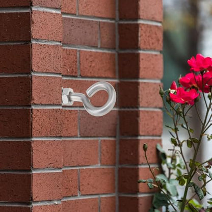 Concrete Eye Bolts 6Pcs, M10 Eyebolt Bolts Stainless Steel Concrete Anchor Eyebolt Screw Hooks, Heavy Duty Brick Anchors Eyebolts Expansion Screw Lifting Ring Bolt Fastener 3/8 for Concrete Wall - size: M10 3/8