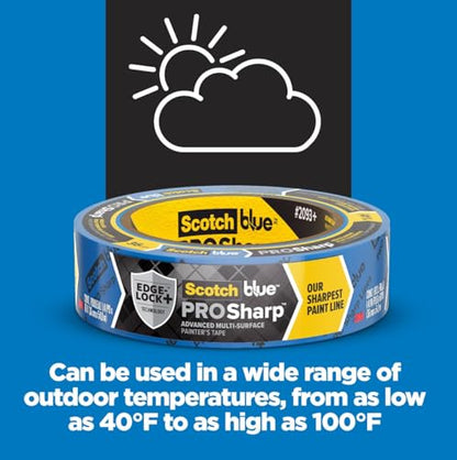 ScotchBlue PROSharp Painter's Tape 1 Inch Wide, 3 Rolls - style: 3 Rolls