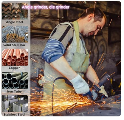 Cut Off Wheels 4 1/2 inch Thin Metal & Stainless Steel Cutting Discs, 4.5" Value-Durable Cut-Off Blades for Angle Grinder 10-Piece Set