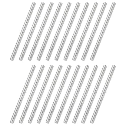 uxcell 20Pcs Fully Threaded Rod M2.5 x 0.45mm Pitch 40mm/1.6 Inch Threaded - size: M2.5x0.45mmx40mm