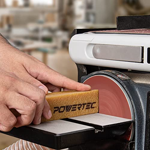 POWERTEC 3 x 21 Inch Sanding Belts, 20PK, 5 Each of 40/80/120/240 Grits Aluminum Oxide Sandpaper, 3x21 Sanding Belt for Portable Belt Sander, Woodworking, Paint Sanding, Metalworking (110434) - style: Assorted 40-240 Grit & Cleaning Stick