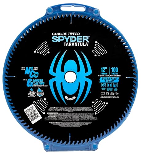 Spyder 12" 100T Saw Blade for Ultra Fine Finish on Wood (13027)