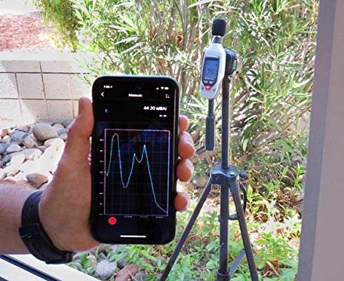Sper Scientific Decibel Meter 850019 w/Bluetooth, Sound Level Meter 35 to 130 dB, SPL A/C Weighted, Dual Range Max/Min & Data Hold, Compact Audio Noise Measuring Device, Large Backlit Display - 4 pc - size: 4 Pack