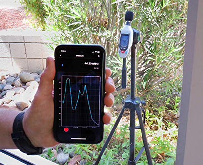 Sper Scientific Decibel Meter 850019 w/Bluetooth, Sound Level Meter 35 to 130 dB, SPL A/C Weighted, Dual Range Max/Min & Data Hold, Compact Audio Noise Measuring Device, Large Backlit Display - 4 pc - size: 4 Pack