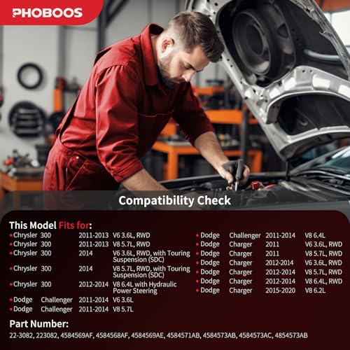 PHOBOOS Hydraulic Power Steering Rack and Pinion Fit for Chrysler & Dodge - size: 22-3082