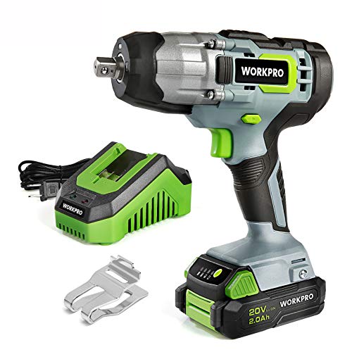WORKPRO 20V 1/2" Cordless Impact Wrench, 320 Ft-Lbs Max Torque