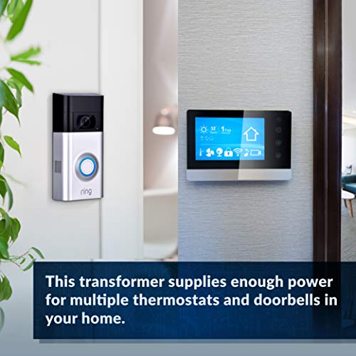 Newhouse Hardware 24V 40VA Door Bell Transformer Compatible with Ring Video Doorbell Pro 40TR, Wired Chimes - style: 24V, 40VA
