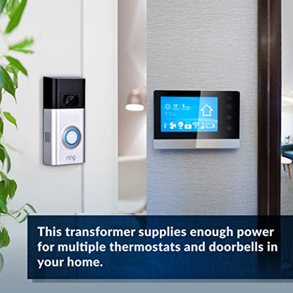 Newhouse Hardware 24V 40VA Door Bell Transformer Compatible with Ring Video Doorbell Pro 40TR, Wired Chimes - style: 24V, 40VA