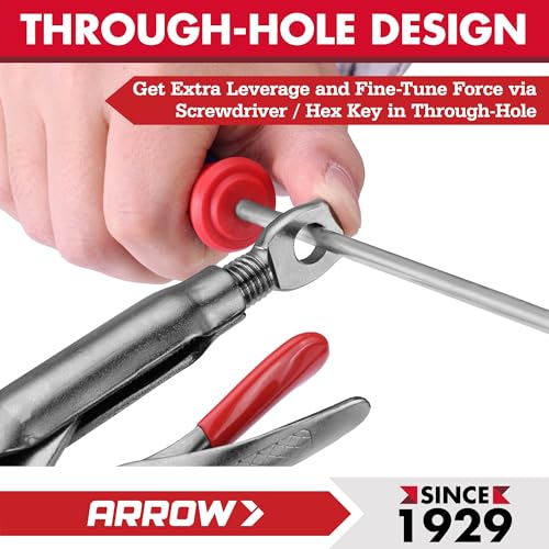 ARROW 3PCS Locking Pliers Set with Long Nose and Curved Jaw - size: 6.5&7&10inch