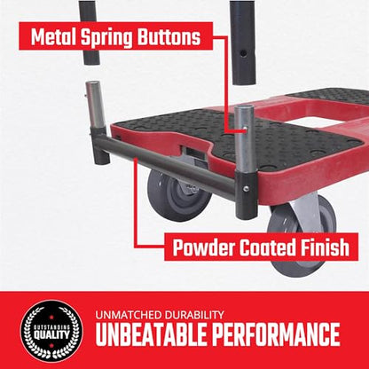 Snap-Loc Panel Bar Set for Heavy Duty Dolly, Converts Dolly Platform to Panel Cart & Push Cart, Easy Installation for Heavy Duty Cart - style: PANEL BAR SET
