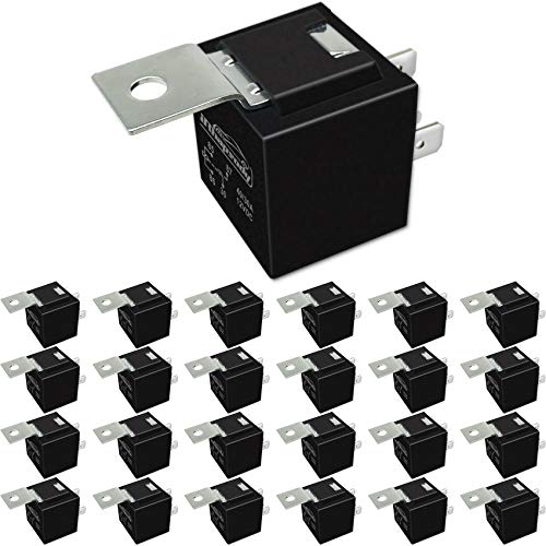 4-pin 12vdc Relay, 25pcs 40/30amp SPST Starter Relays - size: 4-pin: 25 relays