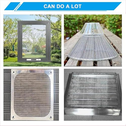 10 Mesh Stainless Steel Wire Mesh Screen 304, 15.7"x 147", 2mm Hole - size: 15.7"x147"(40x375cm), style: 10Mesh x 0.45mm