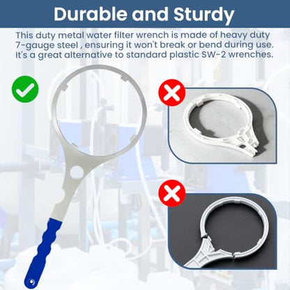 SPBW-2 Heavy Duty Metal Water Filter Wrench, 6.25 Inch