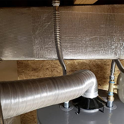 Adhesive Backed Heat Shield Aluminum Backed Aluminized Self Adhesive Heat Shield Material 12'' X 24’',Fiberglass Thermal Insulation Material High Temp Protection - color: Silver, size: 12 x 24 Inch
