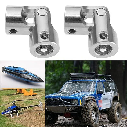 ECSiNG 4Pcs 8mm to 8mm Metal Shaft Coupling Universal Joint Shaft Coupling Flexible Coupling Connector Accessories for Model Car Ships Robots - size: 35mmx14mm