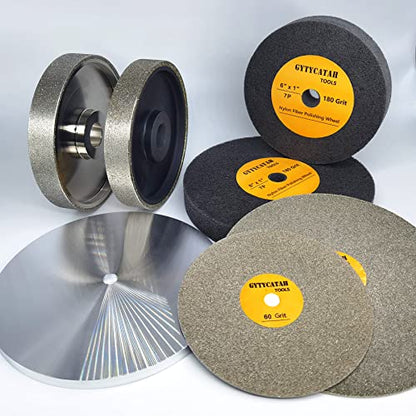 8" Deburring Wheel, Nylon Fiber Polishing Wheels, 7P - style: 8" x 1" x 5/8"