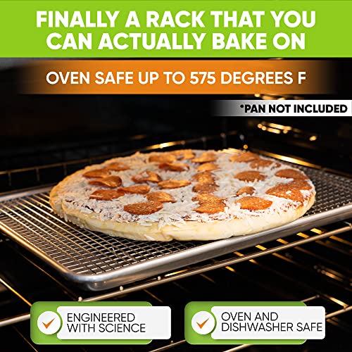 Spring Chef 11.5" x 16.5" Stainless Steel Cooling Rack for Cooking & Baking - size: 11.5"x16.5", style: 1 Pack