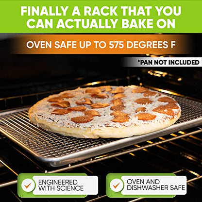 Spring Chef 11.5" x 16.5" Stainless Steel Cooling Rack for Cooking & Baking - size: 11.5"x16.5", style: 1 Pack