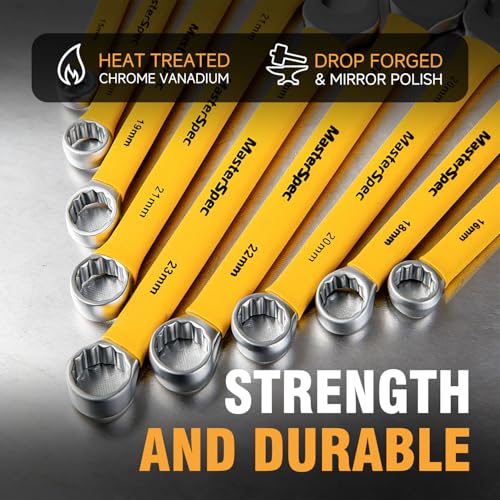 25-Piece Combination Spanner Set - Open End & Box End Wrench