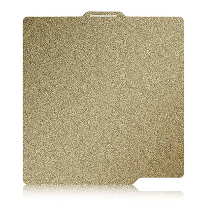 IdeaFormer Double Sided Golden Textured P2S P1S PEI Spring Steel Sheet 257x257mm, Flexible PEI Print Bed for Bambu Lab x2D X1 X1C P1P P1S P2S A1 3D Printer - color: Double Side Textured PEI
