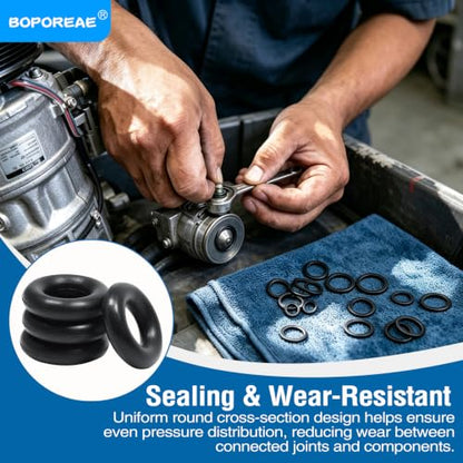 10Pcs Black O-Rings, Nitrile Rubber O-Rings 4"(101.8mm) ID - size: 4" ID, 4-1/4" OD