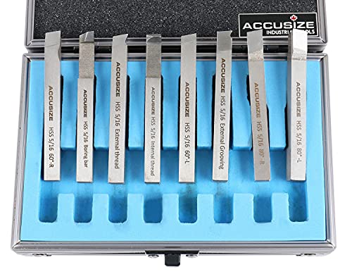 Accusize Industrial Tools HSS Tool Bit Pre-Ground, 5/16 in, 2662-2002 - size: 5/16 in