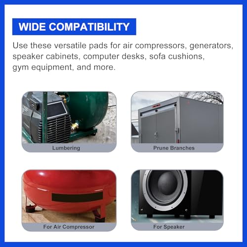 8PCS 192310GS Air Compressor Isolation Pads Anti Vibration Rubber Feet with Stainless Steel Washers Fit for Coleman Powermate Sanborn Noise Reduction & Shock Absorber