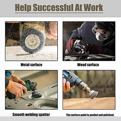 9 Pcs Wire Brush Wheel for Drill, Wire Brush for Drill 1-Inch Crimped End Wire Brushes 1/4" Hex Shank for Paint-Surface and Small Spaces - style: 9 Pcs wire end brush