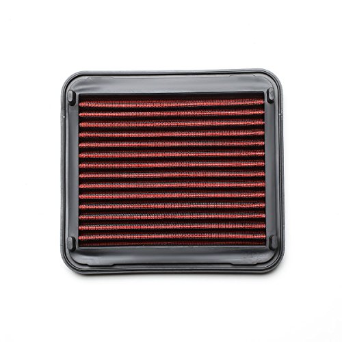 DNA Motoring AFPN-094-RD Clean Air Washable Drop In Panel Air Filter Enhance Engine Performance Power & Acceleration Improve [Compatible with 01-03 Toyota Prius] - style: 01-03 Prius Red