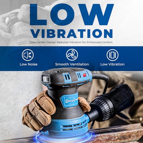 Dong Cheng 5-Inch Random Orbital Sander, 2.5 Amp 12000 OPM