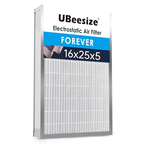 UBeesize 16x25x5 Air Filter Reusable Washable - size: 24.7" x 15.8" x 4.3"