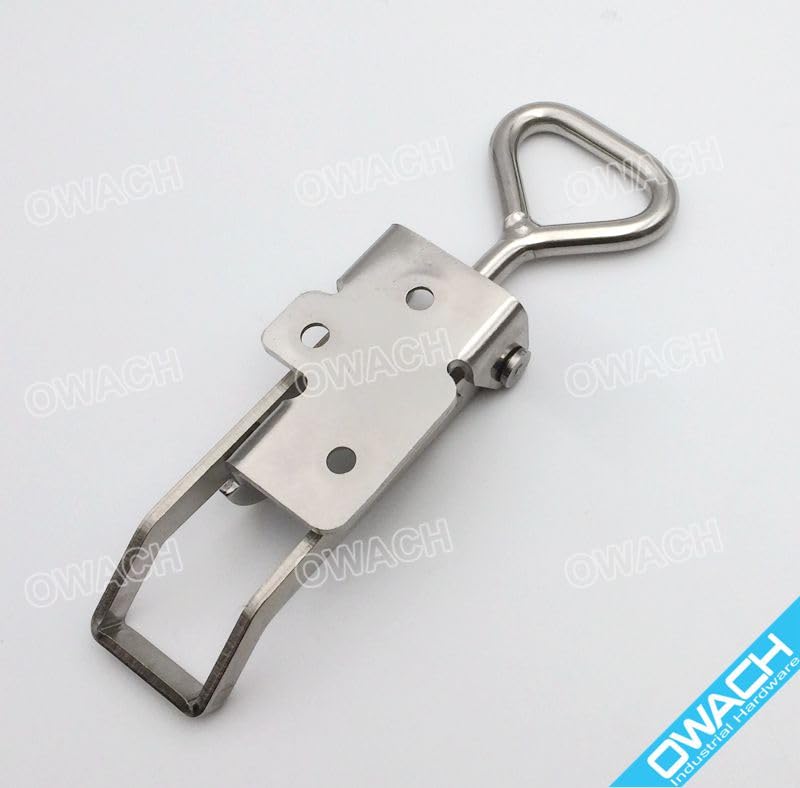2 Pack OWACH Stainless Steel Adjustable Draw Latch Adjustable-Grip Padlockable Toggle Clamp (2 pack, Medium 3.78"~4.88") - size: 2 pack, Medium 3.78"~4.88"