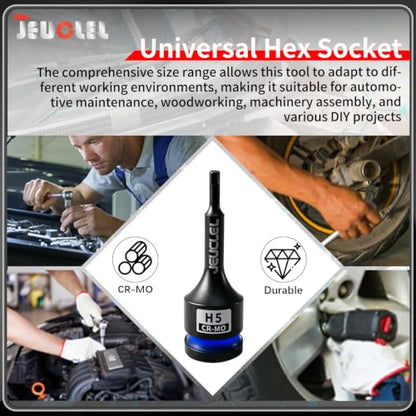 5mm Hex Impact Bit Socket, H5 1/2" Drive Allen Socket, Cr-Mo Steel - size: 1PC | H5 5MM