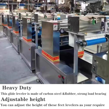 Heavy Duty Leveling feet,M16Thread,2600 lb Capacity,4Pcs - size: D3.15in x M16 x H3.94in