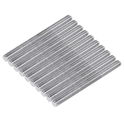 M10 x 150 mm 1.5mm Pitch 304 Stainless Steel Fully Threaded Rods Fasteners Pack of 5