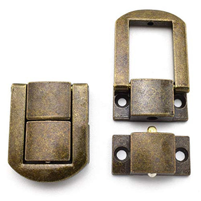 SDTC Tech 4-Pack Zinc Alloy Spring Toggle Latch Antique Bronze Rectangle