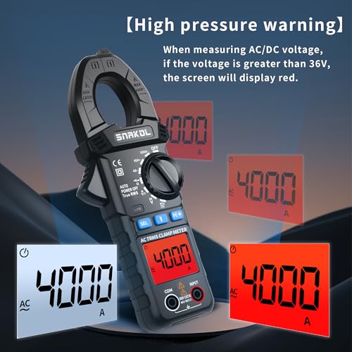 6000 Counts Digital Clamp Meter, 35mm Jaws NCV AC DC Current Voltage Tester - style: 6000 Counts Professional