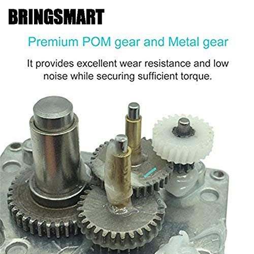 BRINGSMART 24V 260rpm DC Worm Gear Motor Self-Locking Mini Engine Turbine - size: 24V 260rpm